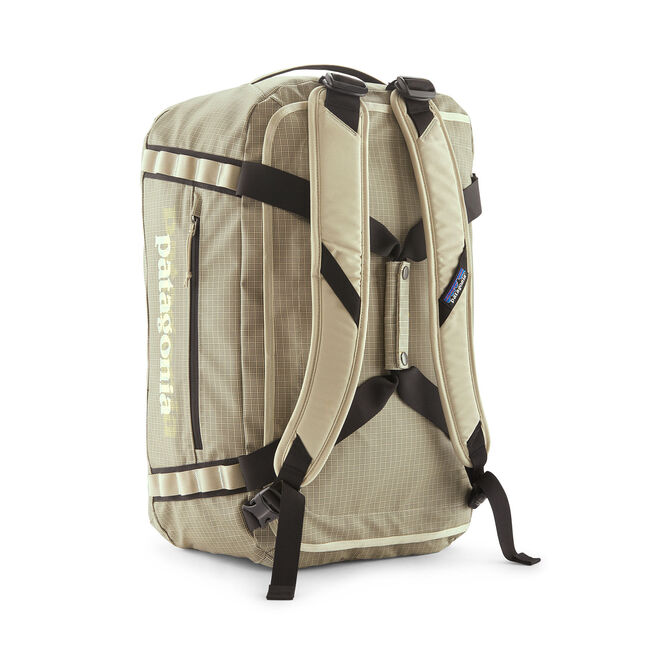 40 liter patagonia bag 40L Black Hole Duffel Smolder Blue/Amanita Red Made in a Fair Trade Certified factory Patagonia Black Hole 40 Liter