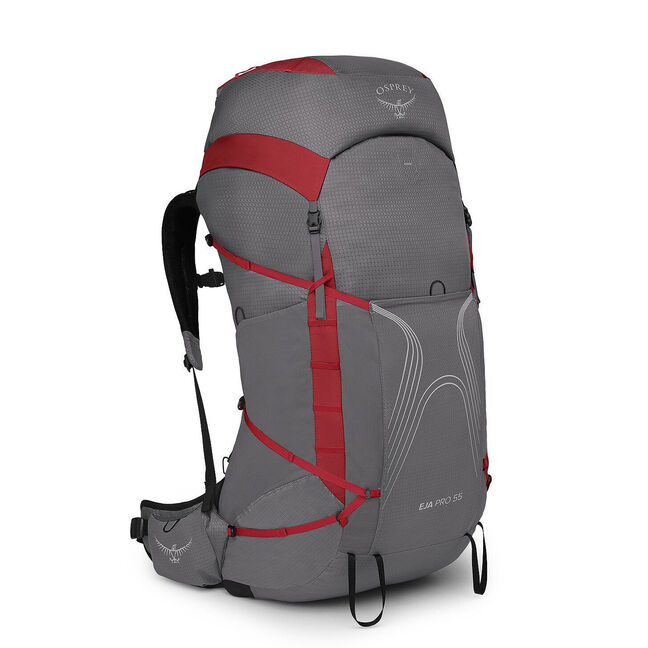 Osprey Damen Rucksack Eja 58 – Ultraleicht, Aus Recycelten Materialien, Mit AirSpeed-Federung, Für Trekking Und Lange Wanderungen