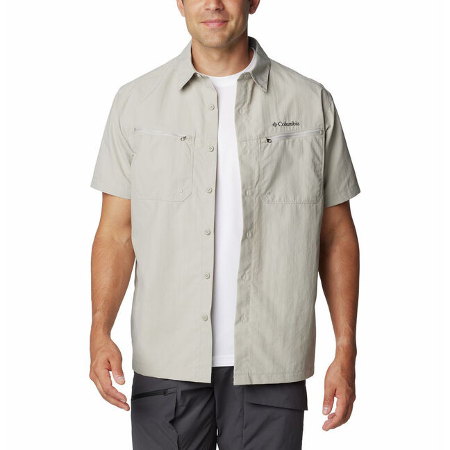 Columbia Mens Mountaindale Outdoor Short Sleeve Shirt - Colour, 397 Stone Green - Size, Medium
