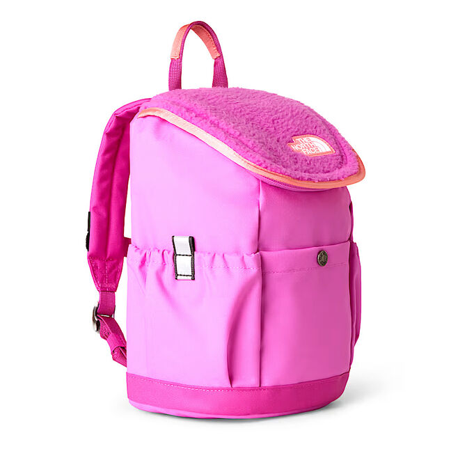 children's north face sprout toddler backpack prim pink feather orange The Kids' I like this pack for kids because the padded back panel and sternum strap make it much more comfortable than most small bags Youth Mini Recon